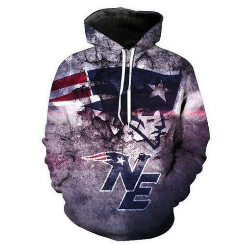 New England Patriots 3D All Over Print Hoodie, Zip Hoodie