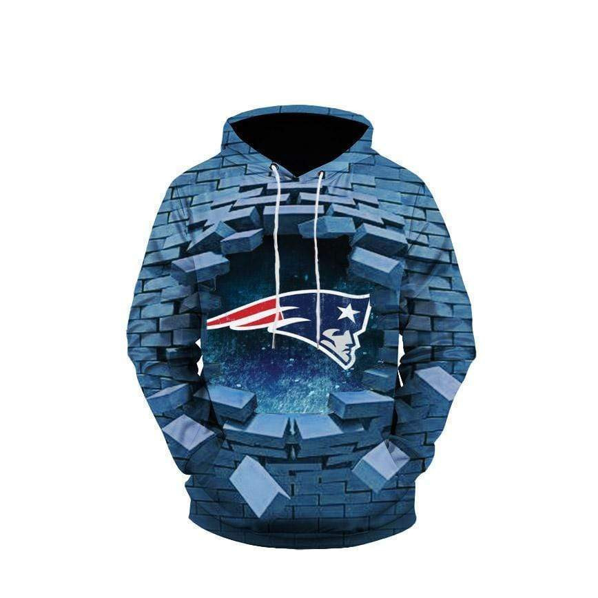 New England Patriots 3D All Over Print Hoodie, Zip Hoodie
