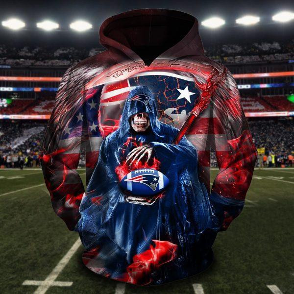 New England Patriots 3D All Over Print Hoodie, Zip Hoodie