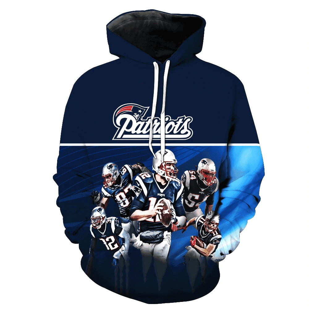 New England Patriots 3D All Over Print Hoodie, Zip Hoodie