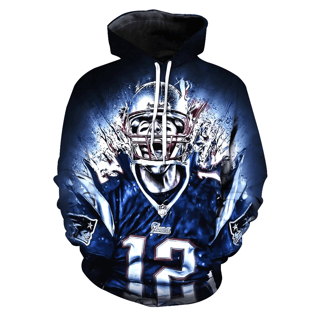 New England Patriots 3D All Over Print Hoodie, Zip Hoodie
