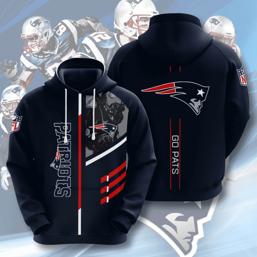 New England Patriots 3D All Over Print Hoodie, Zip Hoodie