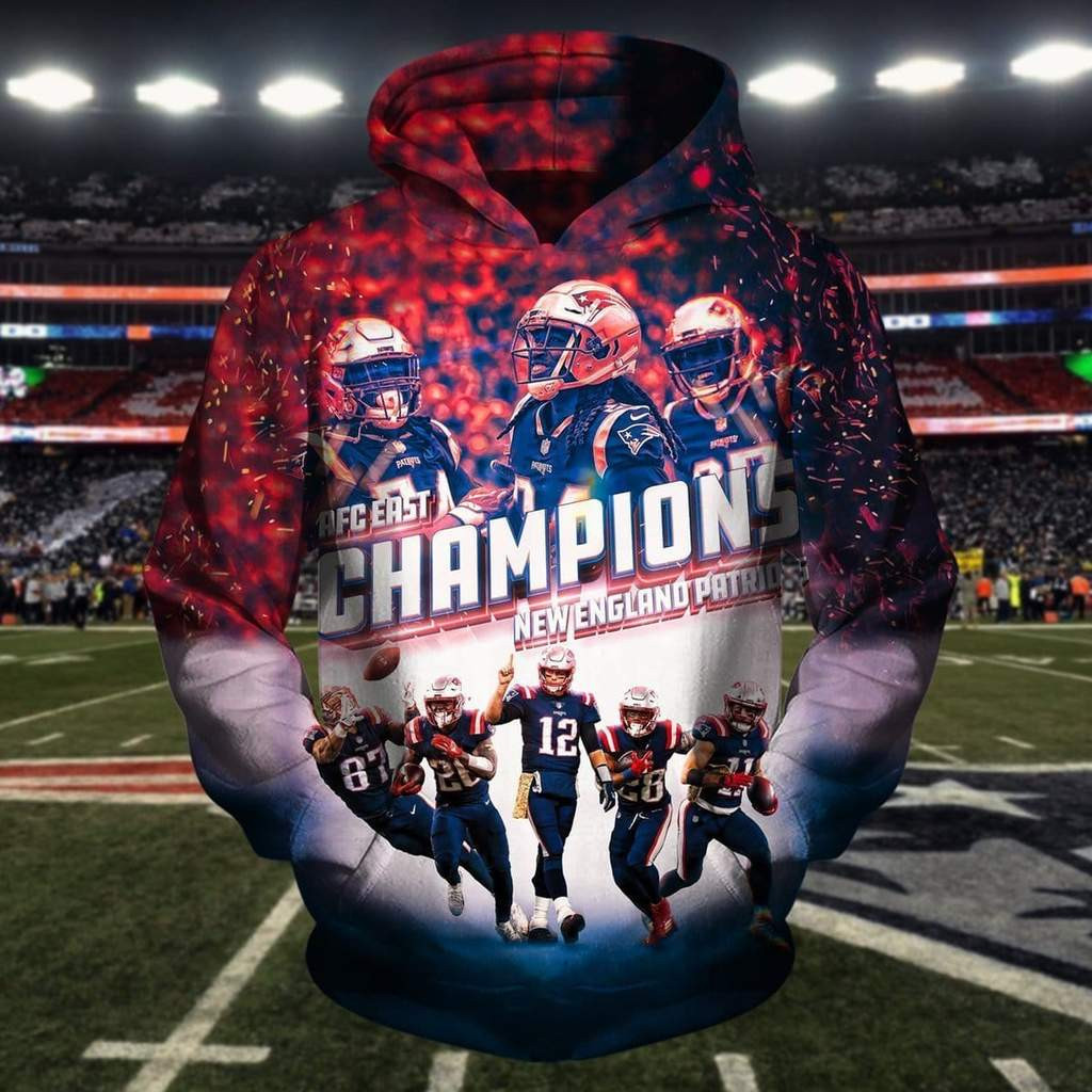 New England Patriots 3D All Over Print Hoodie, Zip Hoodie