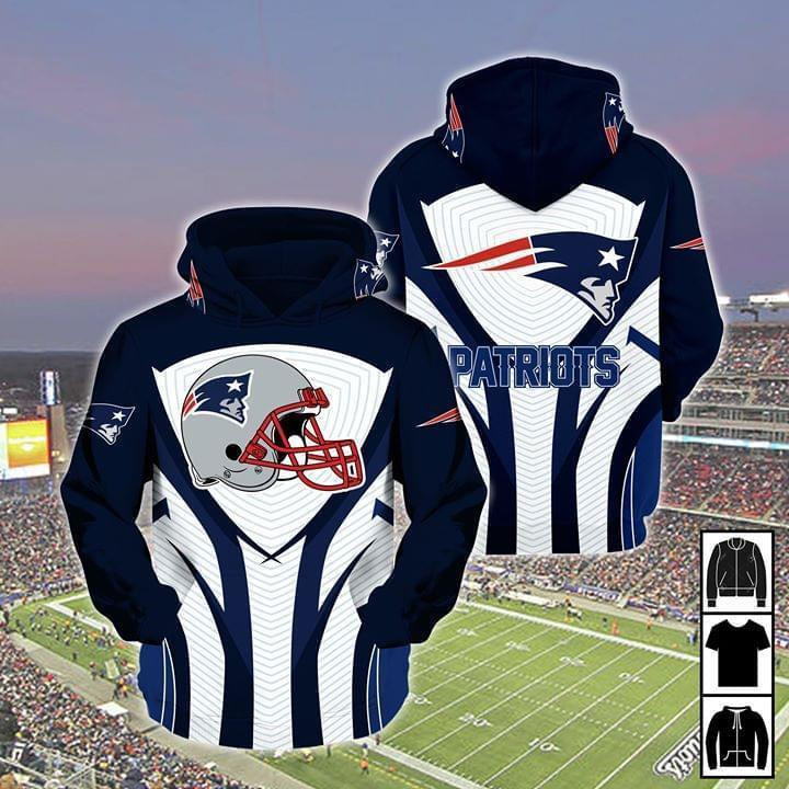 New England Patriots 3D All Over Print Hoodie, Zip Hoodie