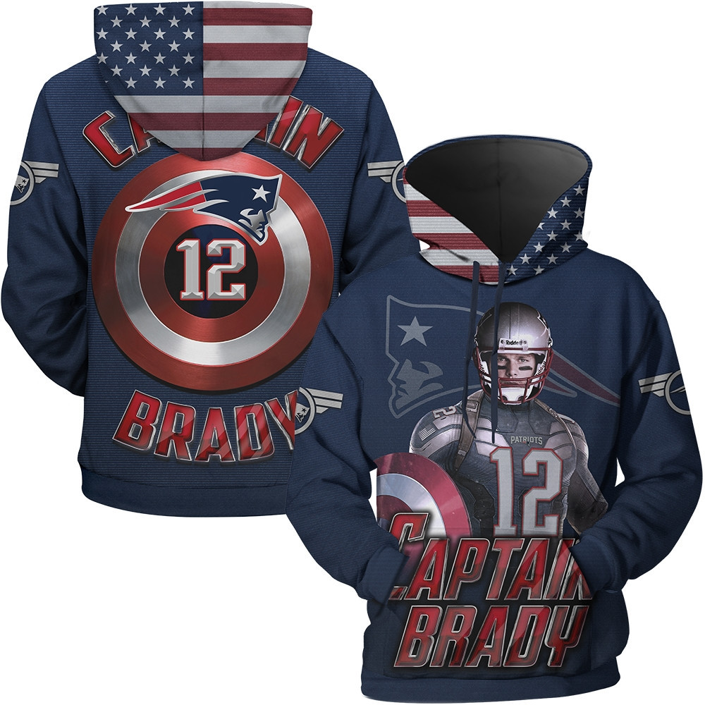 New England Patriots 3D All Over Print Hoodie, Zip Hoodie