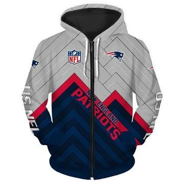 New England Patriots 3D All Over Print Hoodie, Zip Hoodie