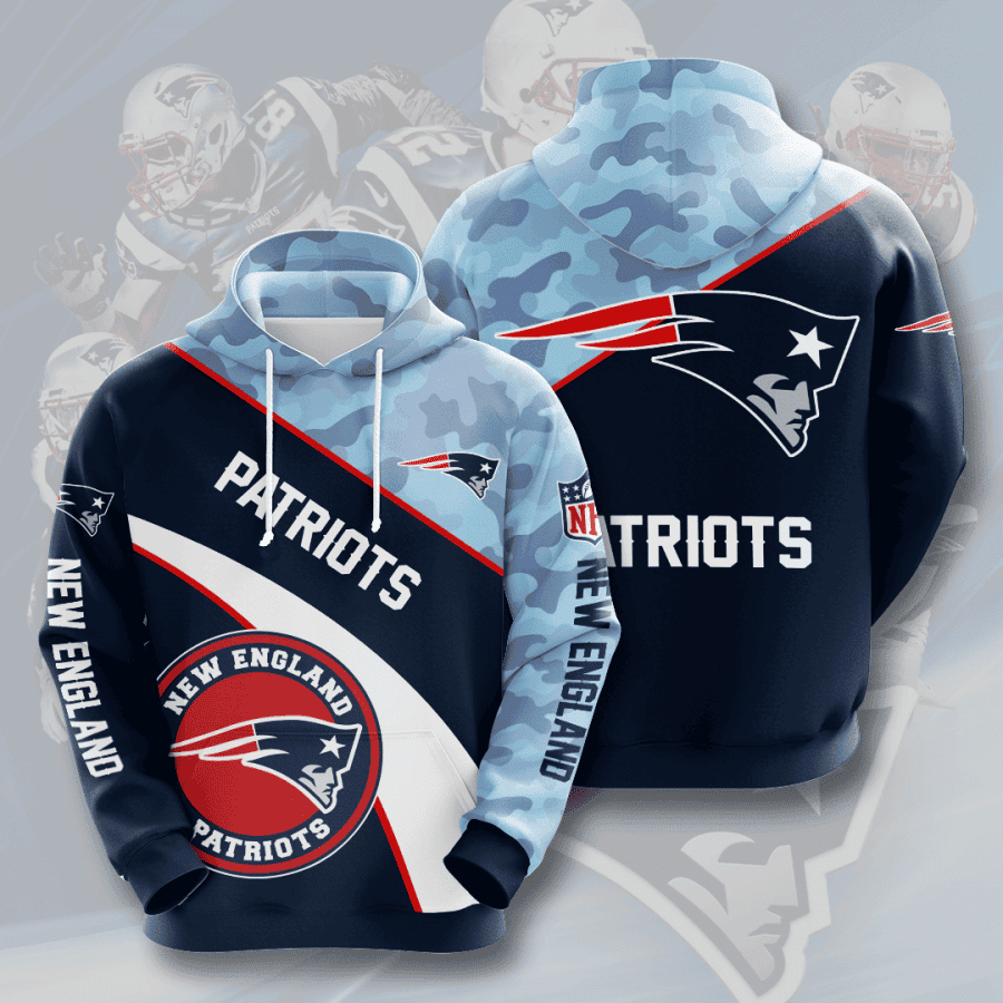 New England Patriots 3D All Over Print Hoodie, Zip Hoodie