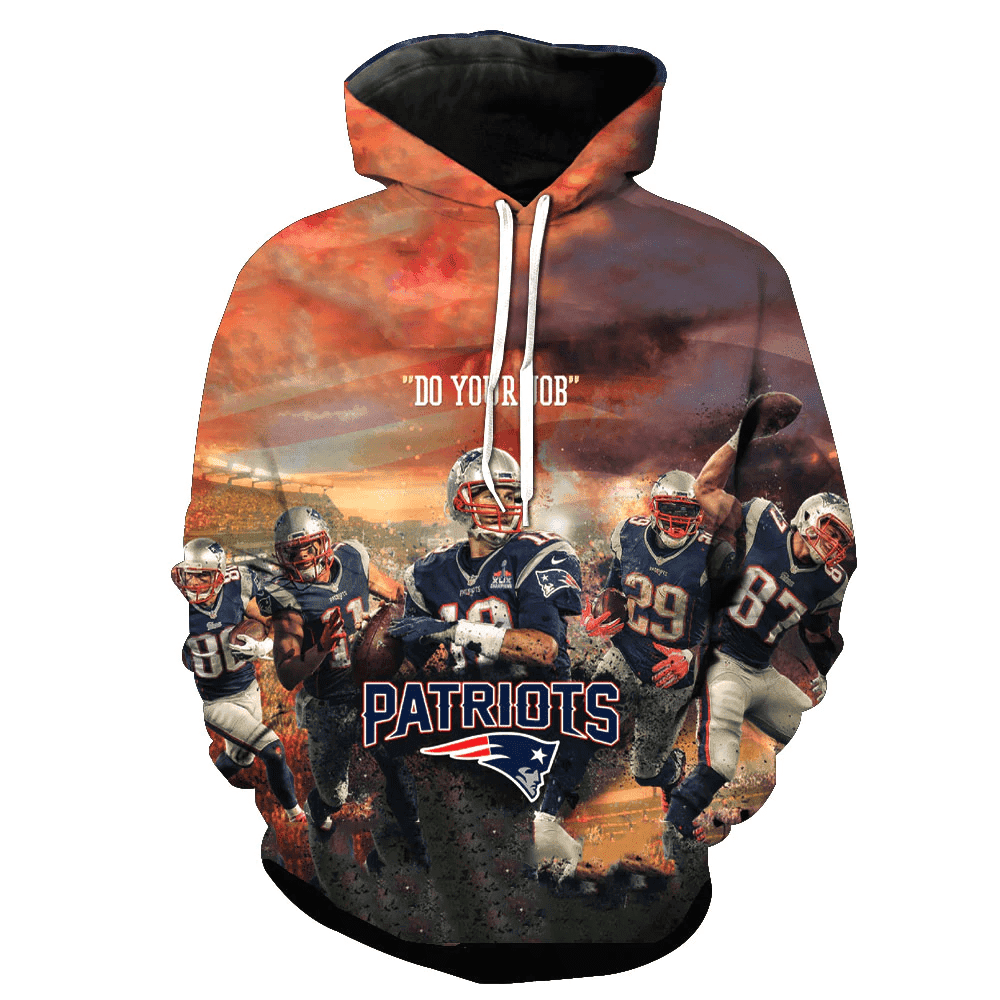 New England Patriots 3D All Over Print Hoodie, Zip Hoodie