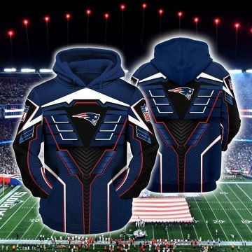 New England Patriots 3D All Over Print Hoodie, Zip Hoodie