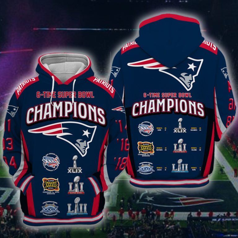 New England Patriots 3D All Over Print Hoodie, Zip Hoodie