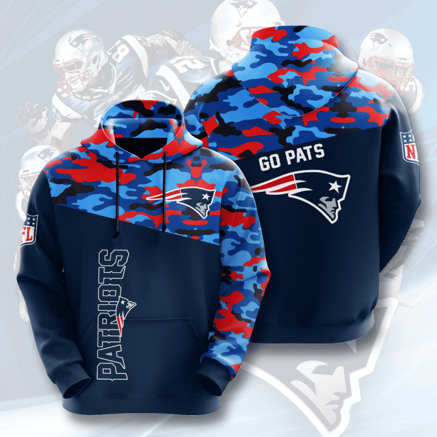 New England Patriots 3D All Over Print Hoodie, Zip Hoodie