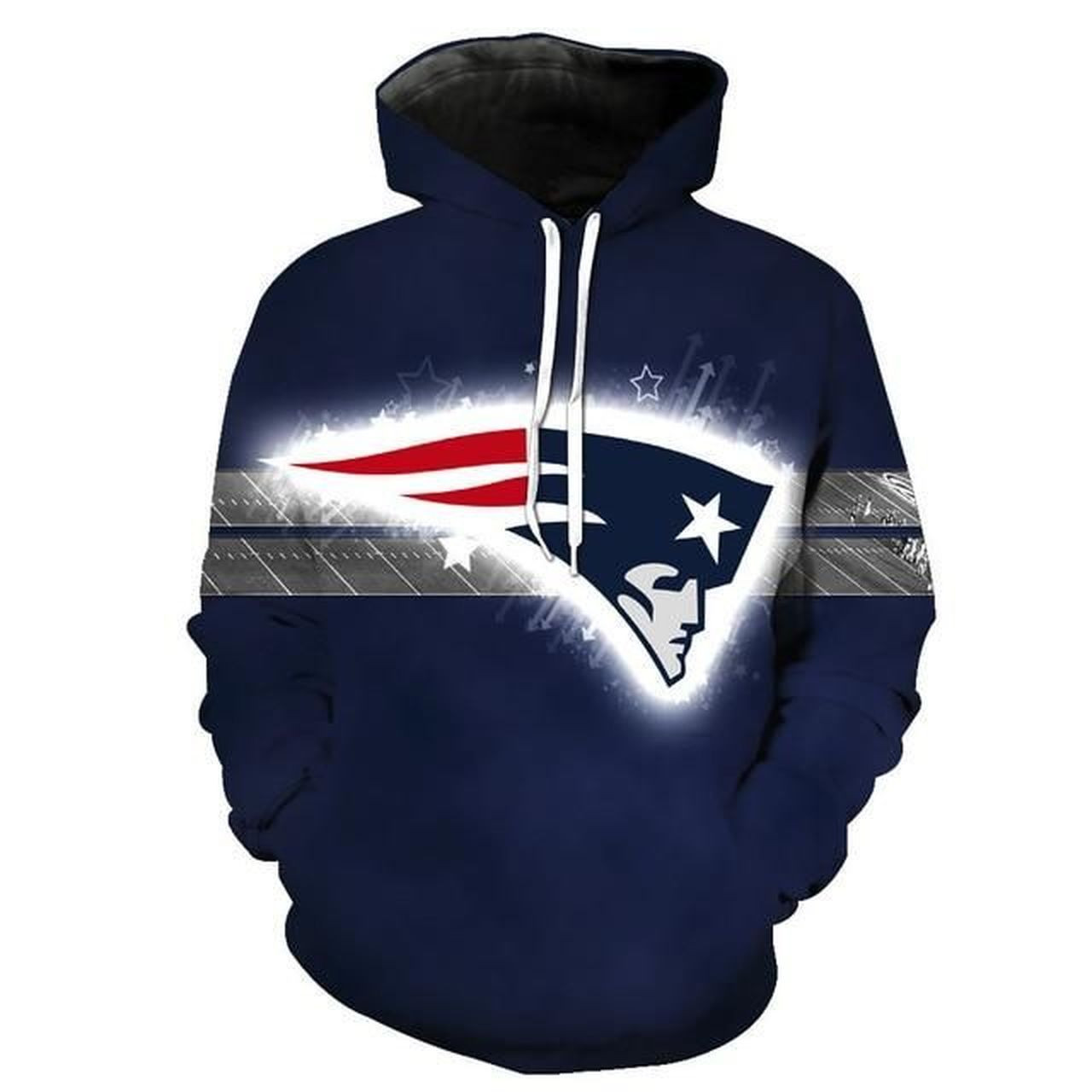 New England Patriots 3D All Over Print Hoodie, Zip Hoodie