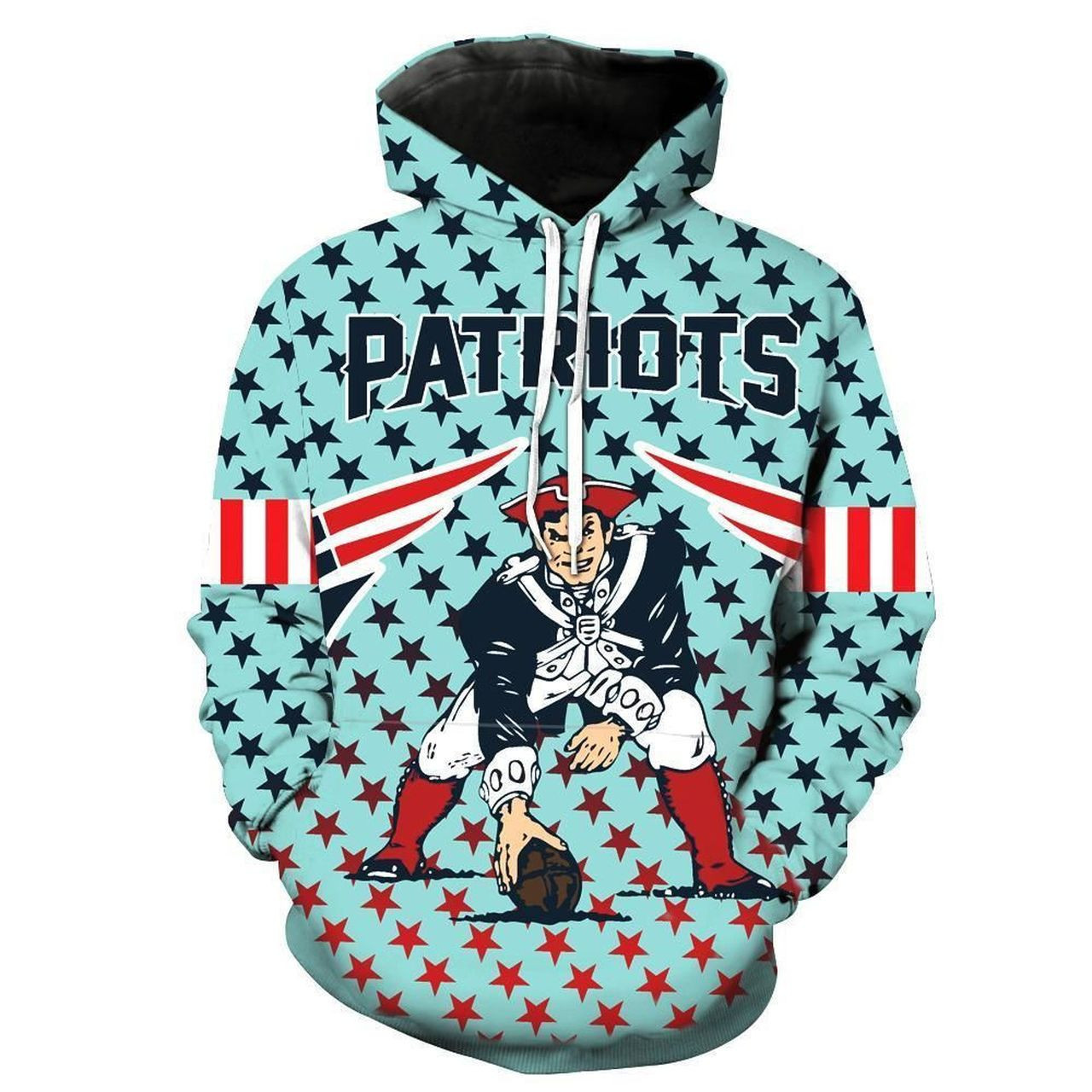 New England Patriots 3D All Over Print Hoodie, Zip Hoodie