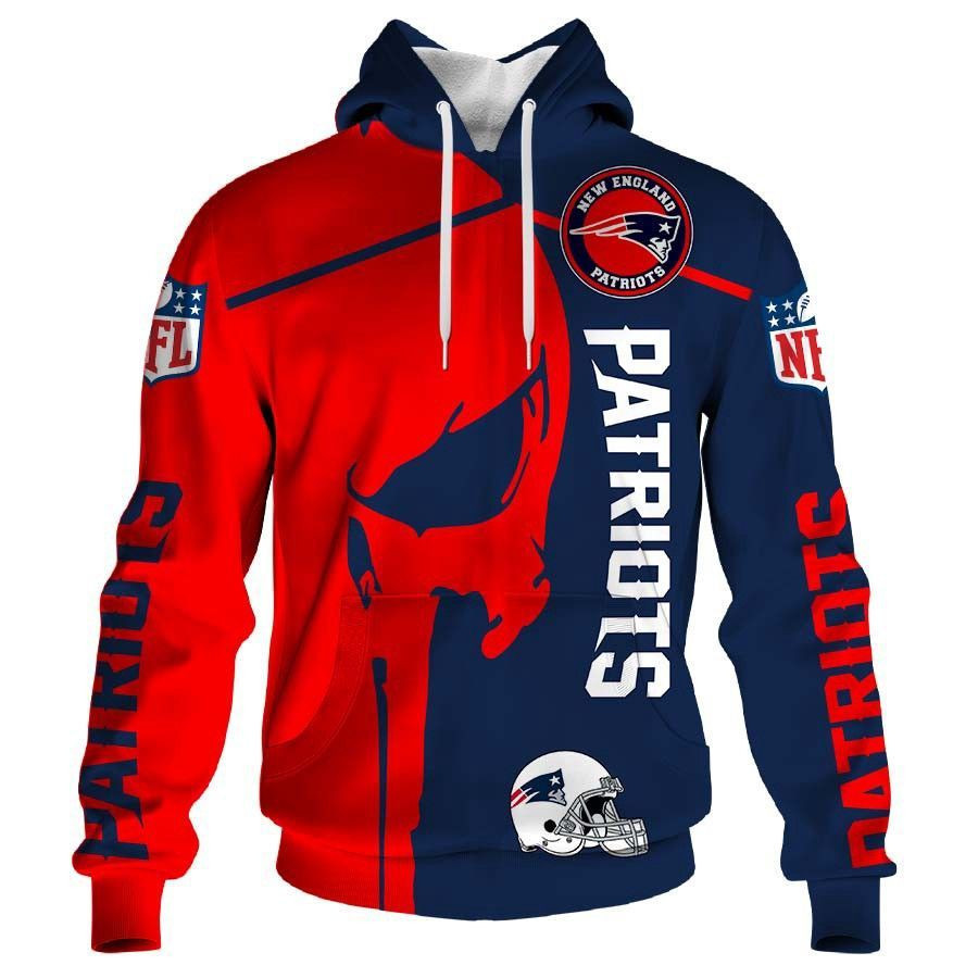New England Patriots 3D All Over Print Hoodie, Zip Hoodie