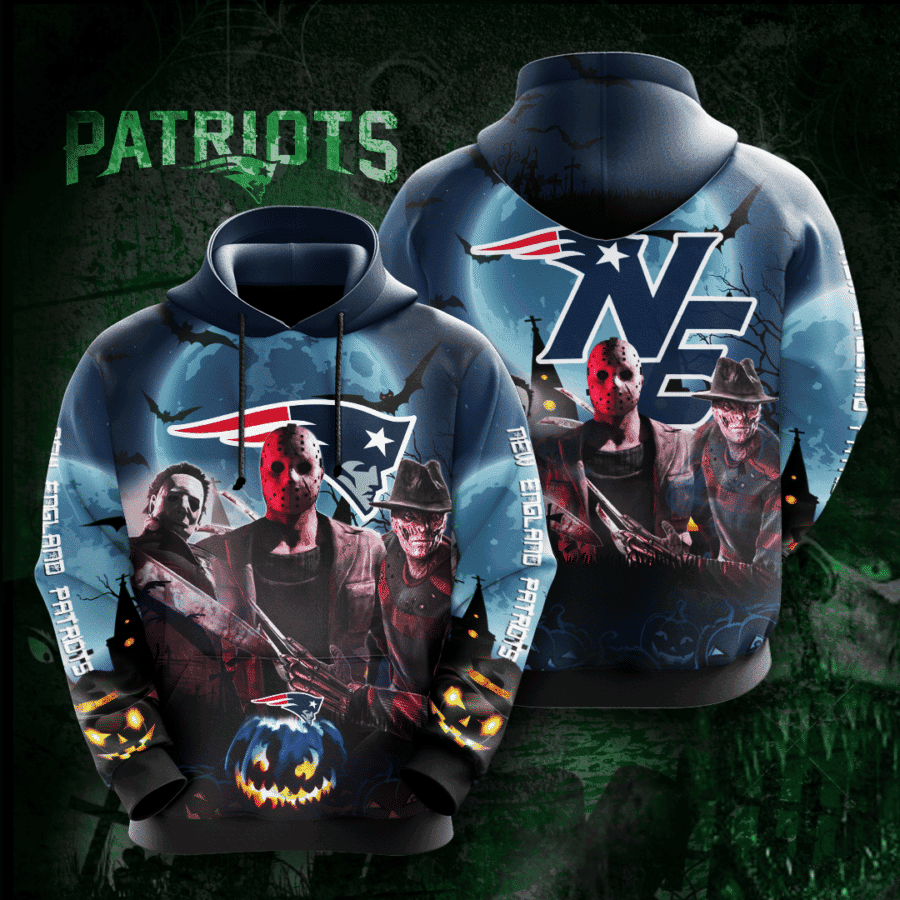 New England Patriots 3D All Over Print Hoodie, Zip Hoodie