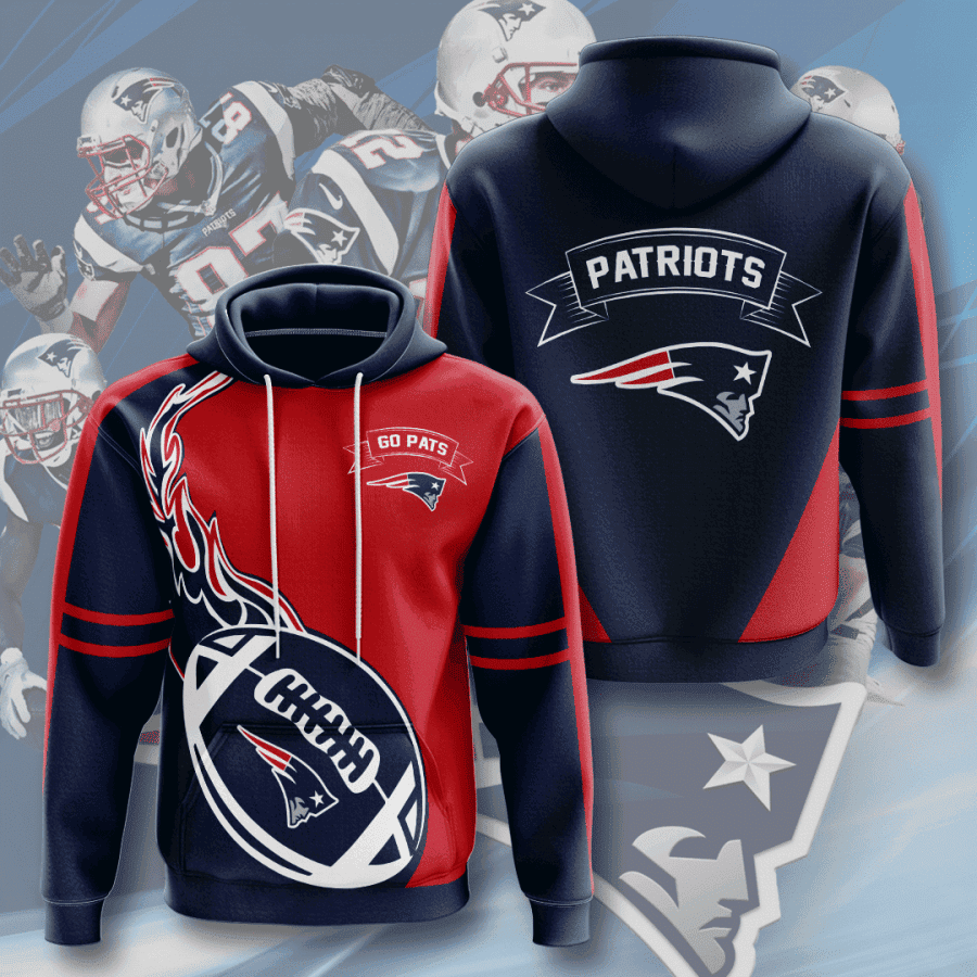 New England Patriots 3D All Over Print Hoodie, Zip Hoodie