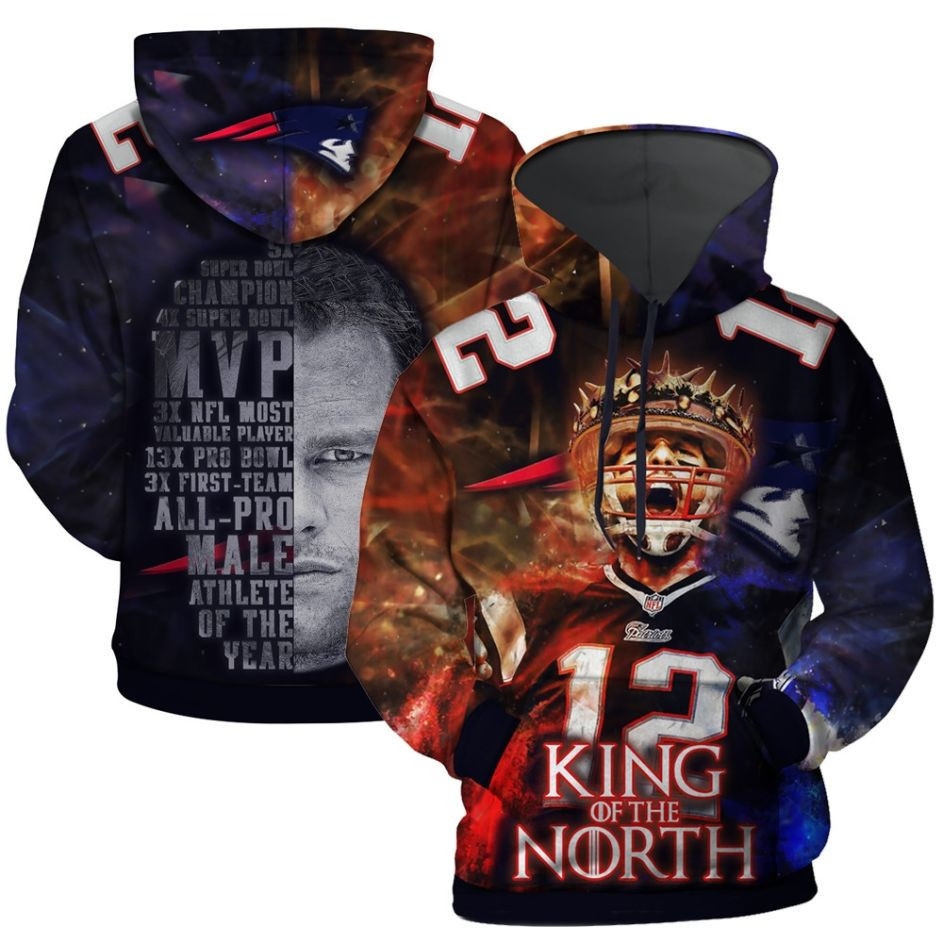 New England Patriots 3D All Over Print Hoodie, Zip Hoodie
