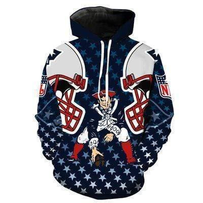 New England Patriots 3D All Over Print Hoodie, Zip Hoodie