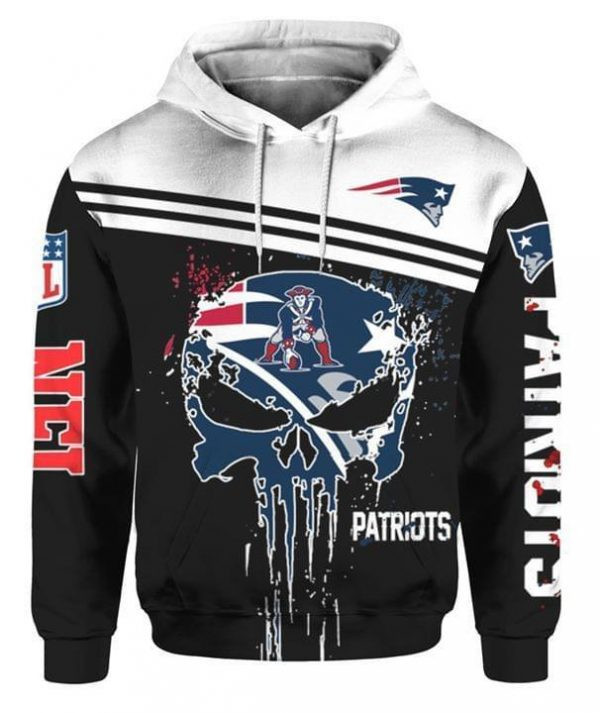 New England Patriots 3D All Over Print Hoodie, Zip Hoodie