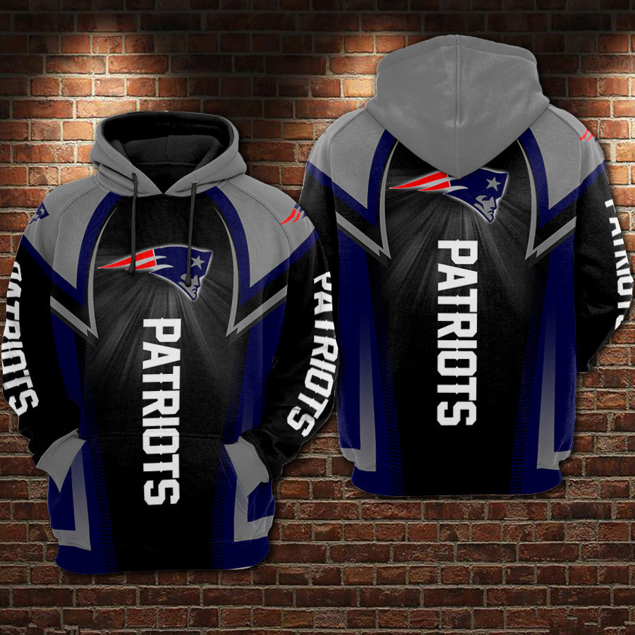 New England Patriots 3D All Over Print Hoodie, Zip Hoodie