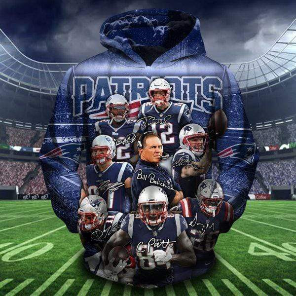 New England Patriots 3D All Over Print Hoodie, Zip Hoodie