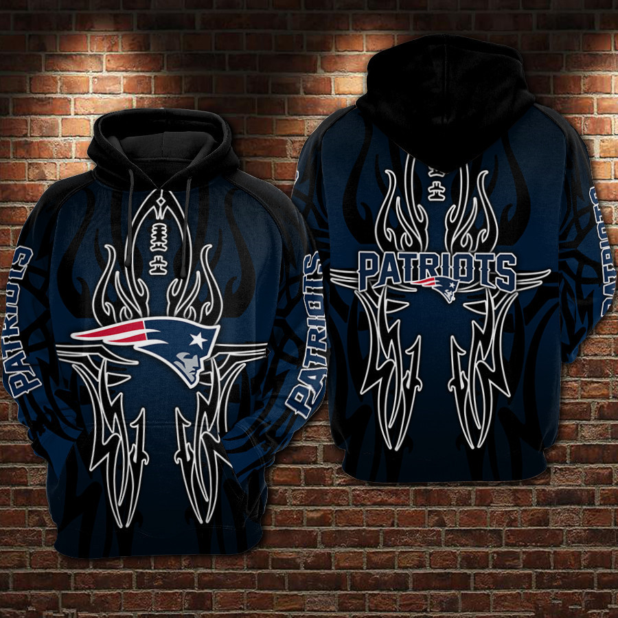 New England Patriots 3D All Over Print Hoodie, Zip Hoodie