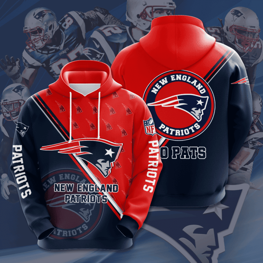 New England Patriots 3D All Over Print Hoodie, Zip Hoodie