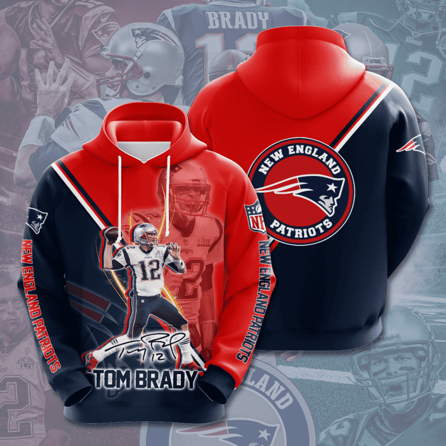 New England Patriots 3D All Over Print Hoodie, Zip Hoodie