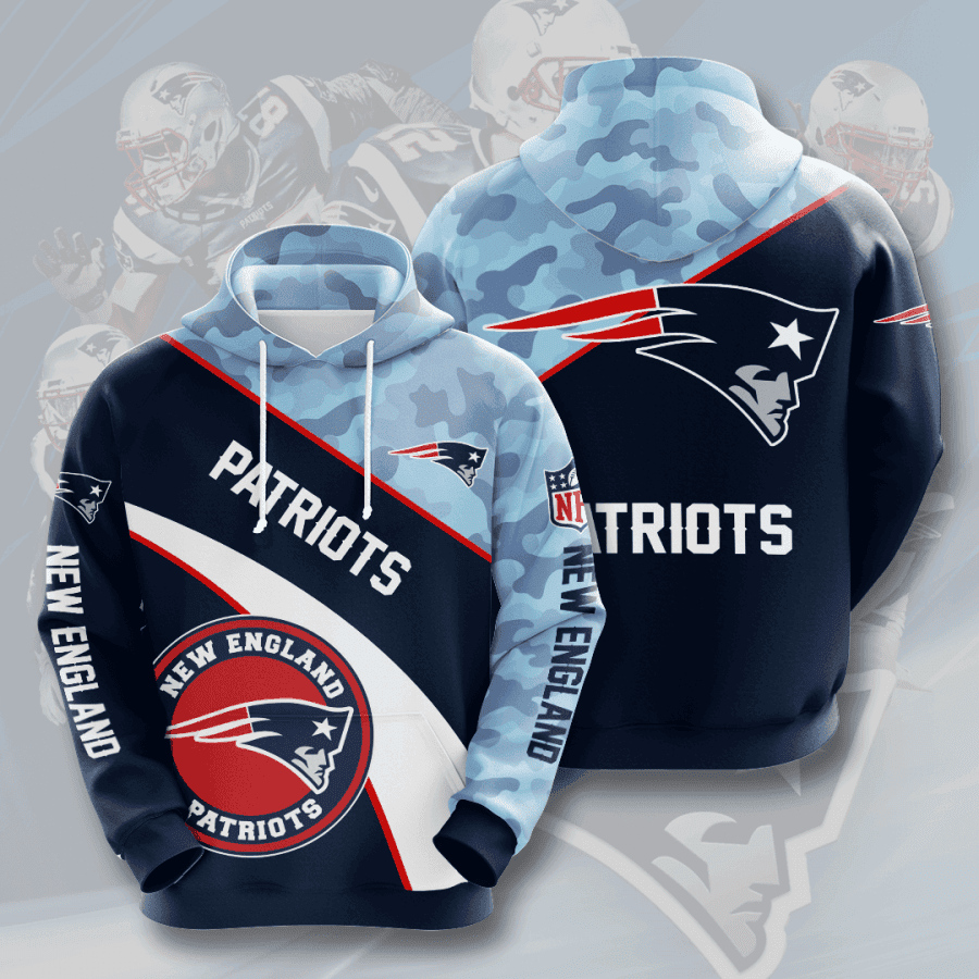 New England Patriots 3D All Over Print Hoodie, Zip Hoodie