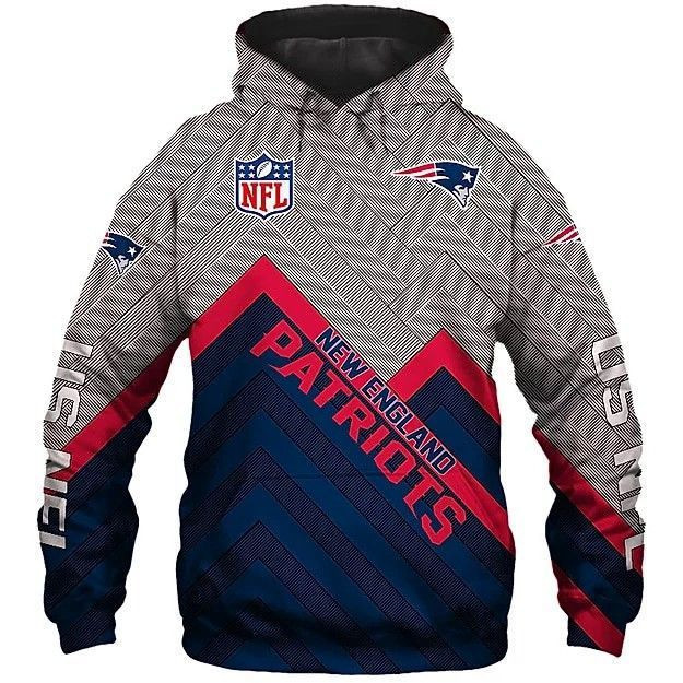 NEW ENGLAND PATRIOTS 3D All Over Print Hoodie, Zip Hoodie