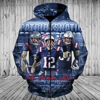 New England Patriots 3D All Over Print Hoodie, Zip Hoodie