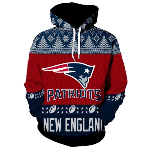 New England Patriots 3D All Over Print Hoodie, Zip Hoodie