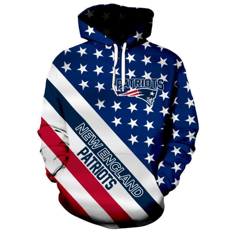 New England Patriots 3D All Over Print Hoodie, Zip Hoodie