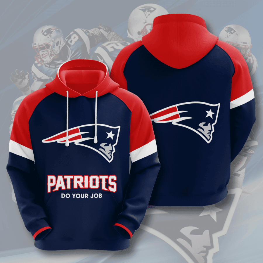 New England Patriots 3D All Over Print Hoodie, Zip Hoodie