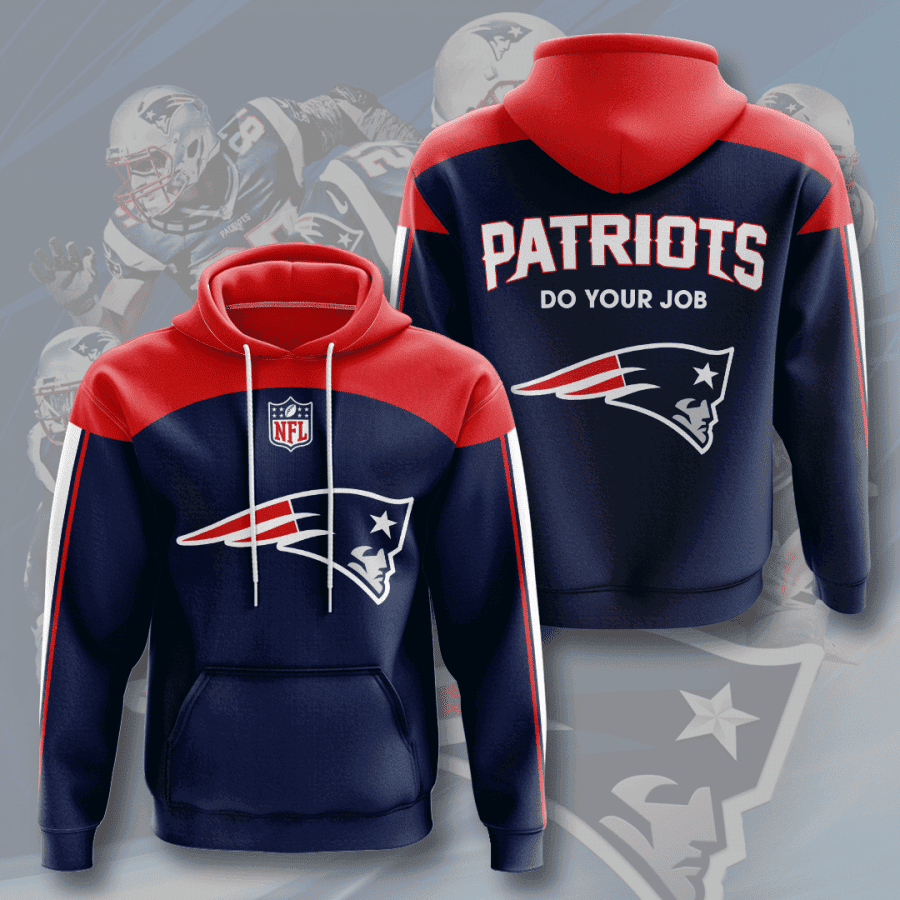 New England Patriots 3D All Over Print Hoodie, Zip Hoodie