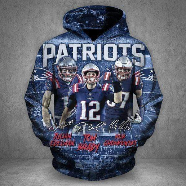New England Patriots 3D All Over Print Hoodie, Zip Hoodie
