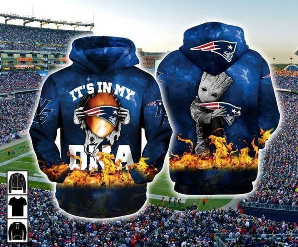 New England Patriots 3D All Over Print Hoodie, Zip Hoodie