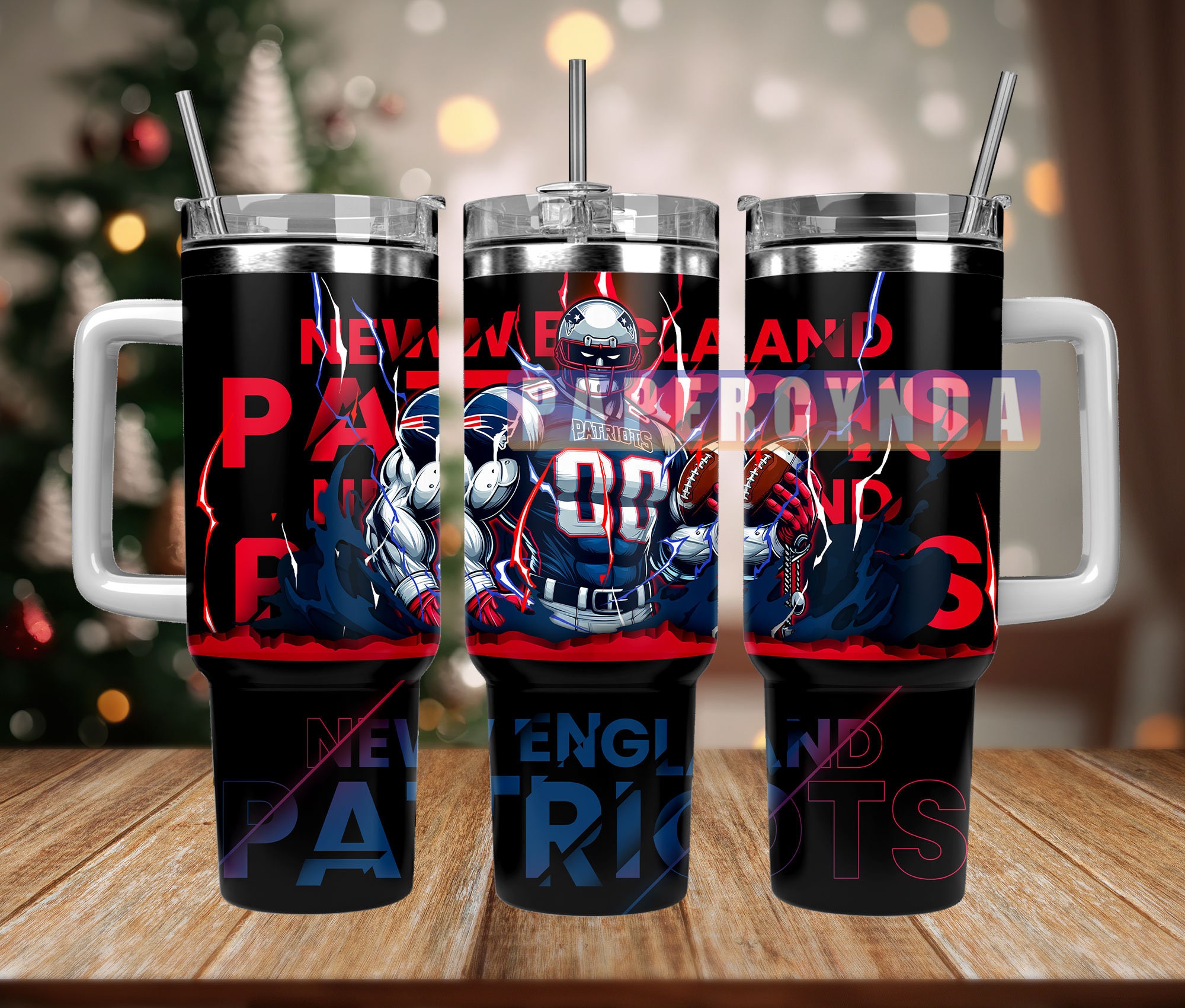 New England Patriots Custom Stanley Cup 40 oz 30 oz Tumbler With HandleTVC2301842