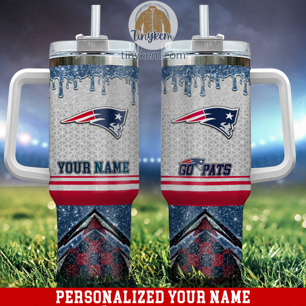 New England Patriots Glitter NFL Custom Stanley Cup 40 oz 30 oz Tumbler With HandleTVC2301221