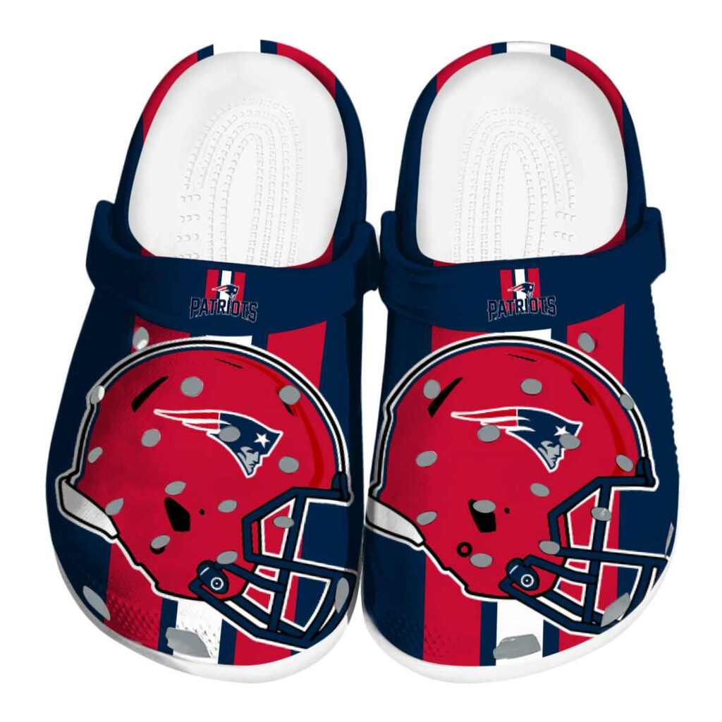 New England Patriots Helmet Stripes ClogTVC1801178
