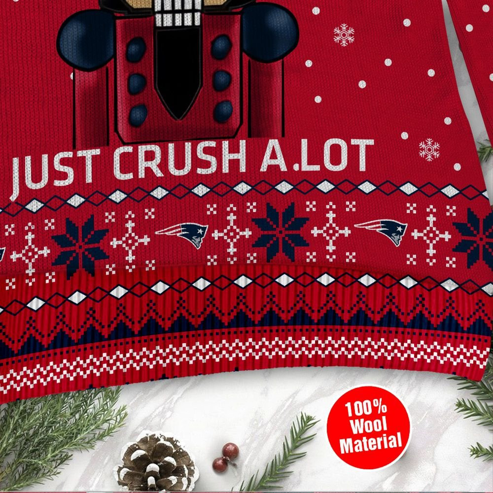 New England Patriots I Am Not A Player I Just Crush Alot Ugly Christmas Sweater Adult 3D Funny Matching for family - Image 3