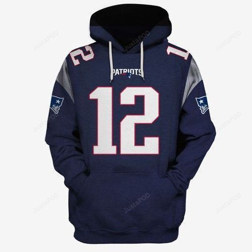 New England Patriots Ncaa Football Tom Brady 3D All Over Print Hoodie, Zip Hoodie
