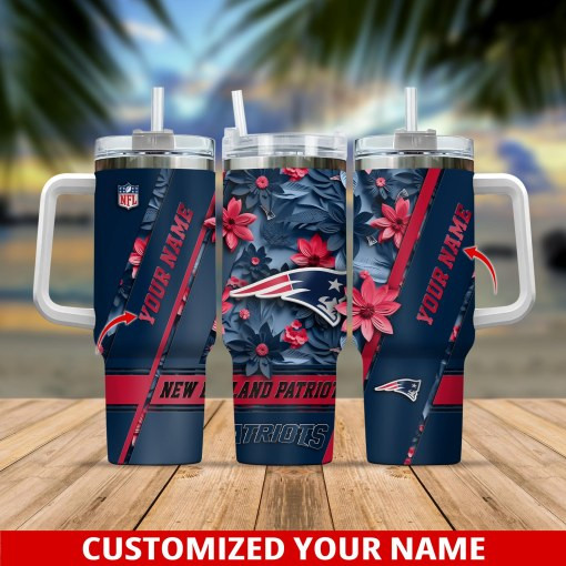 New England Patriots NFL Custom Stanley Cup 40 oz 30 oz Tumbler With HandleTVC230103 - Image 3