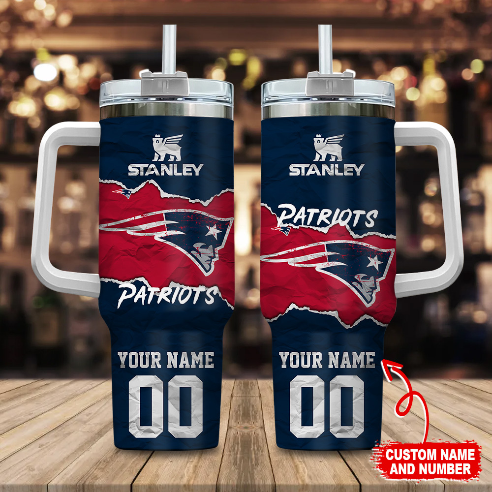 New England Patriots NFL Custom Stanley Cup 40 oz 30 oz Tumbler With HandleTVC230141