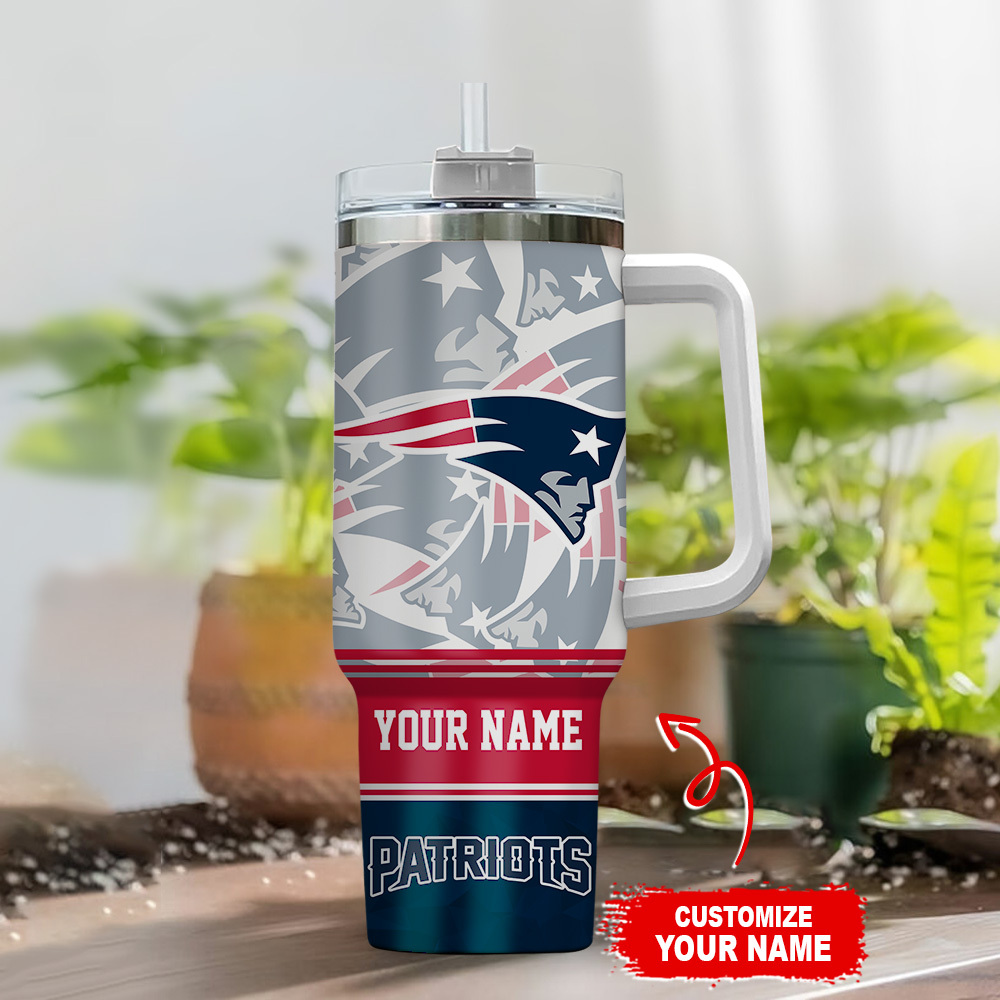 New England Patriots NFL Custom Stanley Cup 40 oz 30 oz Tumbler With HandleTVC230168 - Image 2