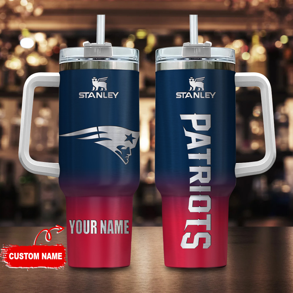 New England Patriots NFL Custom Stanley Cup 40 oz 30 oz Tumbler With HandleTVC230180