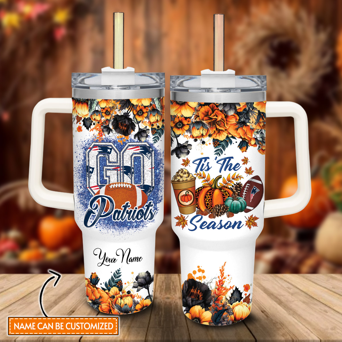 New England Patriots NFL Custom Stanley Cup 40 oz 30 oz Tumbler With HandleTVC2301816