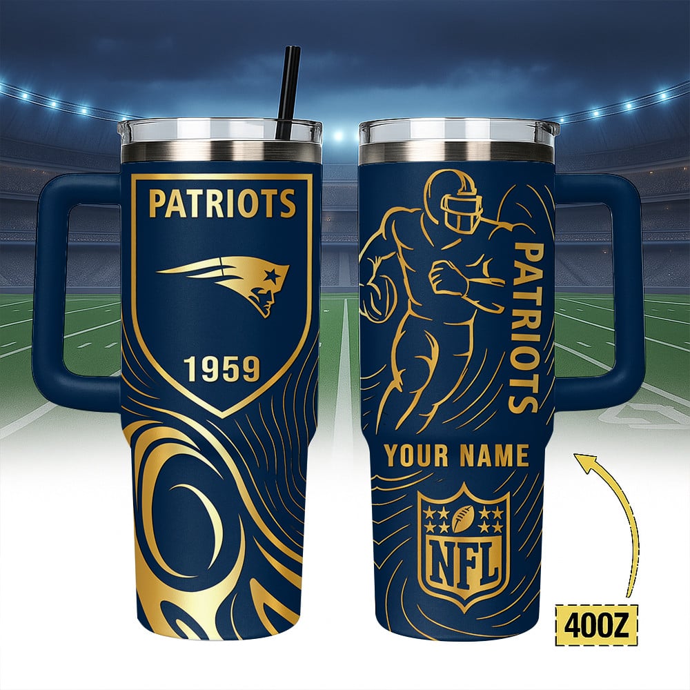 New England Patriots NFL Custom Stanley Cup 40 oz 30 oz Tumbler With HandleTVC230196