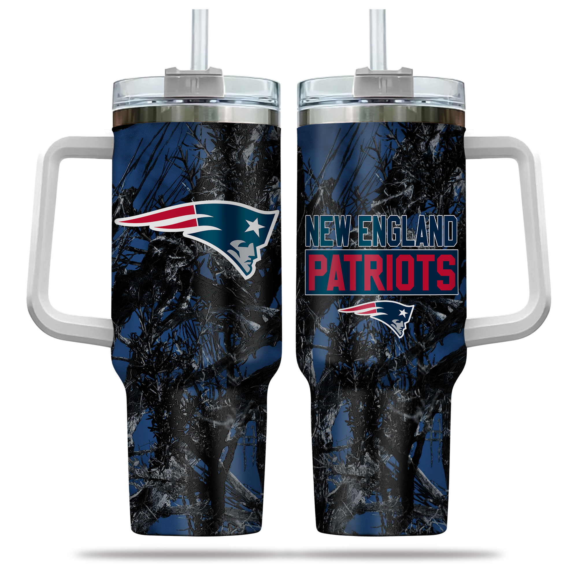 New England Patriots NFL Hunting Custom Stanley Cup 40 oz 30 oz Tumbler With HandleTVC230182