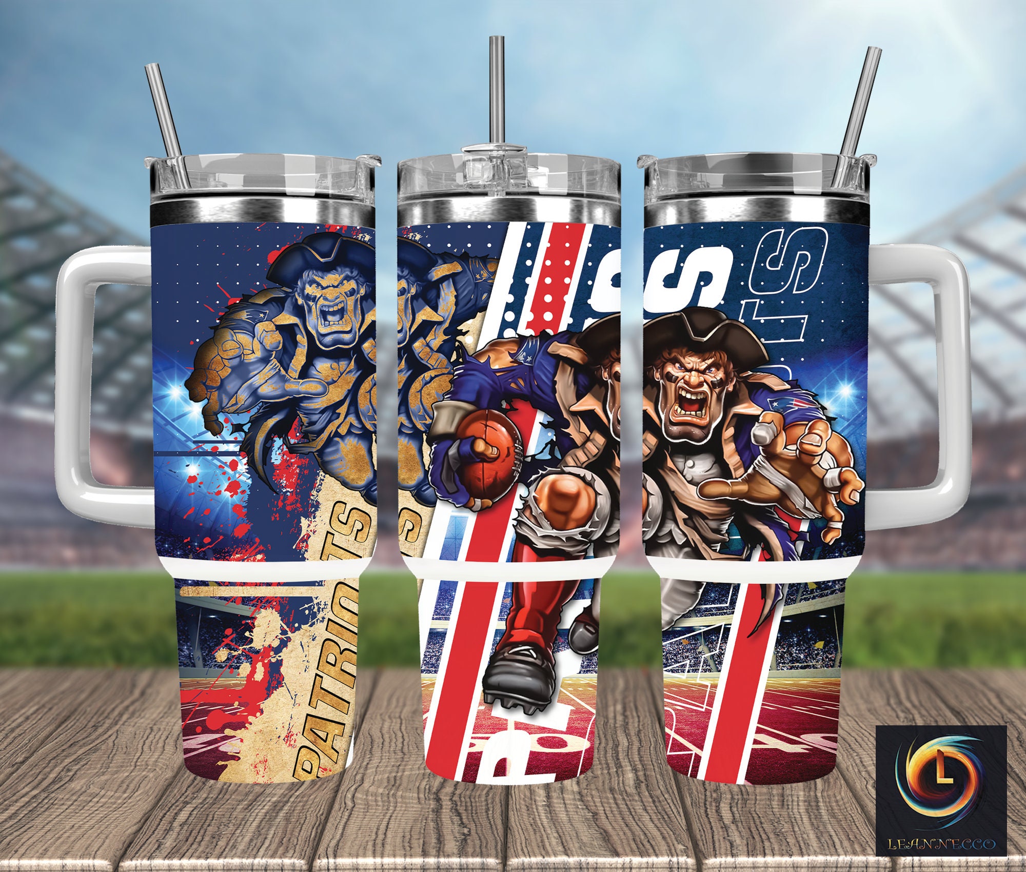New England Patriots NFL Mascot Custom Stanley Cup 40 oz 30 oz Tumbler With HandleTVC2301999